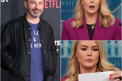 Karoline Leavitt fue retirada abruptamente de Jimmy Kimmel Live tras revelar secretos explosivos que podrían acabar con su carrera.