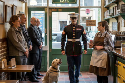¡La despidieron por ayudar al perro de un veterano! Lo que sucedió después dejó a toda la cafetería sin palabras…