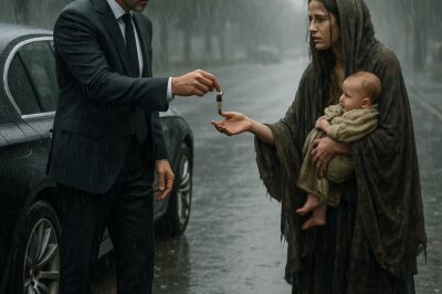 Un millonario, camino al aeropuerto, ve a una mendiga con un bebé bajo la lluvia, ¡y le da las llaves de su casa! Pero al regresar, se queda atónito con lo que encuentra… ¡Dios mío!