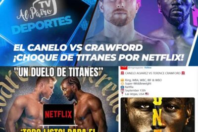 ¡Choque de titanes! Canelo y Crawford harán historia en Netflix este 13 de septiembre El combate que el mundo ha esperado por años ya es una realidad: Canelo Álvarez enfrentará a Terence Crawford en una guerra de leyendas, transmitida por primera vez en vivo por Netflix sin costo adicional. Dos íconos libra por libra, un solo cinturón indiscutido y millones de fans mirando. ¿Quién saldrá como el mejor del mundo?