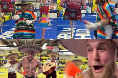 Jake Paul se burla de Canelo y Chávez Jr. rompiendo piñatas antes de su pelea ¡Inaceptable o puro show? Jake Paul vuelve a incendiar las redes al destruir piñatas de Canelo y Chávez Jr. vestido con sombrero y sarape. La provocación ha sido tachada de ofensiva por miles de fans mexicanos… pero ¿es parte del juego o una falta de respeto total? Descubre por qué esta burla cultural puede cambiar el rumbo de su carrera y lo que realmente planea contra Canelo. 🎭💣👀