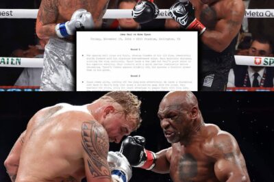 ¡Increíble revelación! El guion filtrado de Jake Paul vs Tyson fue un completo fracaso Un guion falso que aseguraba describir cada round del épico combate entre Jake Paul y Mike Tyson resultó ser totalmente erróneo 😱. ¿Qué pasó realmente en la pelea que dejó a todos boquiabiertos? Descubre los secretos detrás del choque que revolucionó el boxeo y las polémicas que aún persisten. ¡No podrás creer lo que pasó! 🥊🔥