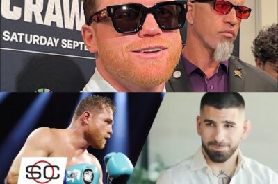 ¡Canelo Álvarez sorprende al hablar de Topuria y un posible combate explosivo! 🔥🥊 Durante la previa a su duelo con Terence Crawford, Canelo no descartó enfrentarse al fenómeno del UFC, Ilia Topuria. ¿Será esta la pelea que sacudirá al mundo del deporte? ¡Descubre sus explosivas declaraciones y lo que podría venir! 👀💥