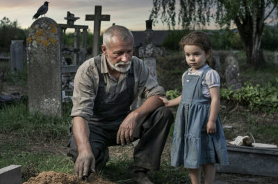 “Solo finges enterrarla”, oyó el sepulturero la voz de una niña. Tocó y retiró su mano.