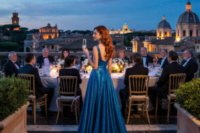 En la cena de cumpleaños de mi suegra en Roma, faltaba mi asiento. Mi esposo dijo: “Vaya, parece que contamos mal.” Mientras la familia reía, yo dije tranquilamente: “Parece que no soy de la familia,” y me levanté para irme. Ellos no esperaban lo que sucedió después…😲.