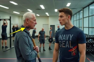 Solo un conserje silencioso en el gimnasio SEAL… hasta que alguien reconoció el tatuaje en su cuello…