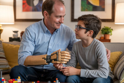 No podía pagar una prótesis… así que la construí con mis propias manos, usando LEGOs