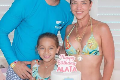 Alaïa comparte los dos momentos más felices de sus vacaciones con su papá y su mamá