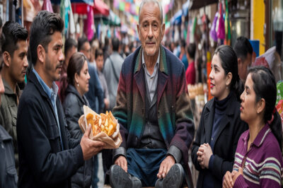 «Sigue caminando, abuelo, aquí no es lugar para tus monedas.»