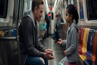La niña negra pobre pagó el pasaje de autobús de un hombre andrajoso, ofreciéndole sus únicas monedas y una tímida sonrisa.