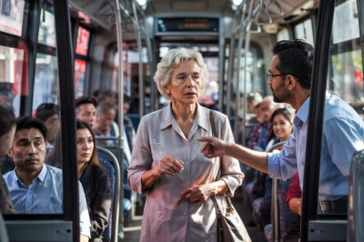 Un conductor de autobús echó a una mujer de 80 años de la bus porque no había pagado su tarifa. Ella le dio una respuesta breve, que dejó al conductor y a todos en el autobús completamente sin palabras…