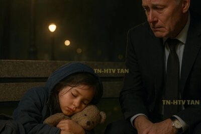 Todas las noches, una niña se acurrucaba en el mismo banco del parque con su osito de peluche. Sin almohada ni manta, solo el frío aire nocturno. Cuando un adinerado empresario finalmente se detuvo a preguntarle por qué, su respuesta lo hizo llorar.