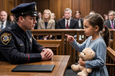 ¡Una niña pequeña señaló a un oficial de policía en el tribunal—lo que dijo después dejó a todos sin palabras!