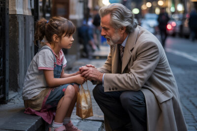 Una niña hambrienta recibió una oferta increíble de un anciano millonario: “¿Quieres ser mi nieta?”