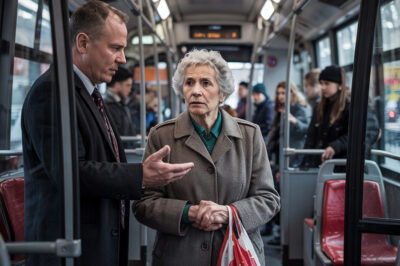 el conductor del autobús echó a una anciana de 80 años que no había pagado su boleto. Ella respondió solo con un par de palabras.