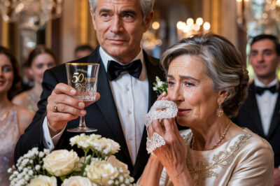 En su aniversario de oro, esposo revela un secreto devastador y conmueve a todos