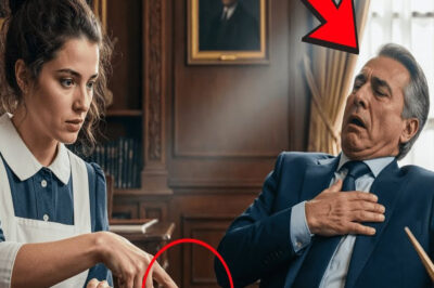 La empleada menciona un anillo similar perdido por su madre y el rico se desmaya