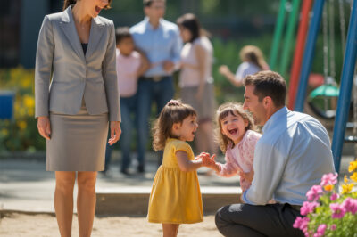 La CEO llevó a su hija muda al parque y se quedó paralizada cuando un padre soltero logró que hablara por primera vez.