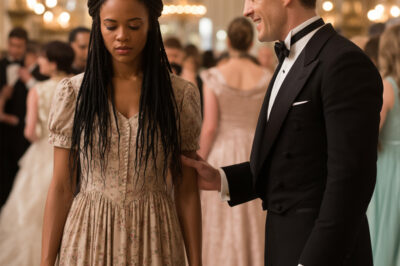 Niña negra avergonzada de su vestido viejo… hasta que un multimillonario la invita a bailar.