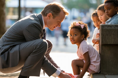Billionaire Tied a Black Girl’s Shoelaces After Kids Mocked Her… Then Discovered Who She Really Was