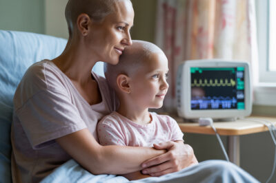 Una madre se rapa la cabeza para acompañar a su hija en la batalla contra el cáncer