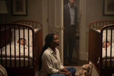 Los GEMELOS del viudo MILLONARIO no podían dormir… hasta que la nueva niñera negra hizo algo IMPENSABLE./th