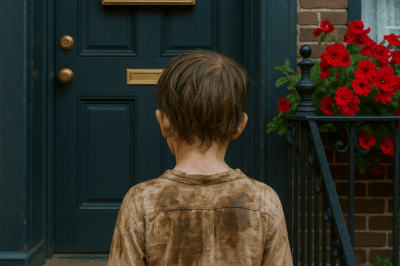 Niño hambriento toca la puerta de una mansión sin saber que el millonario lloraba por su hijo perdido. Lo que nunca imaginó es que ese niño era…