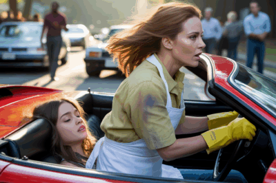 “Criada pobre roba Ferrari de un multimillonario para salvar a su hija—¡Su reacción sorprende a todos!”