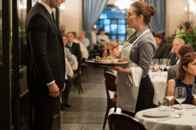 Entró al restaurante y se quedó helado al ver a su exesposa embarazada sirviendo mesas