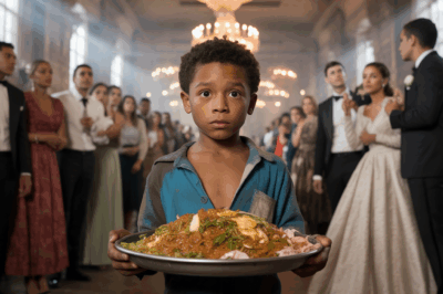 Niño negro sin hogar roba comida en lujosa boda—lo que ocurrió después sorprendió a todos