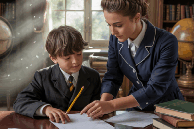Hijo de multimillonario reprueba todos los exámenes de matemáticas hasta que la nueva empleada revela su genialidad