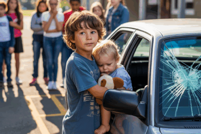 Niño de ocho años rescata a menor de auto y recibe inesperada sorpresa en la escuela