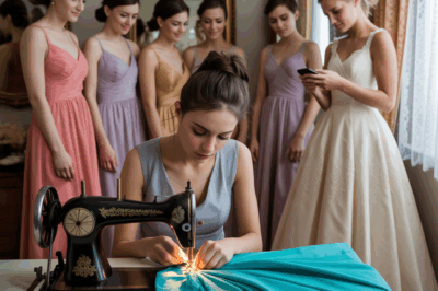 Mi Hermanastra Me Pidió Coser Vestidos para Seis Damas—Y Luego Se Negó a Pagarme