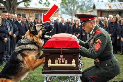 El perro seguía ladrando al ataúd del jefe de policía. Abrieron el ataúd, y algo inesperado… El perro que no dejaba de ladrar