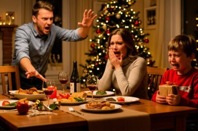 “La noche de Navidad se suponía que debía ser cálida, pero mi esposo me abofeteó frente a nuestro hijo. Sin embargo, lo que realmente hizo estallar mi pecho fue la reacción de mi hijo; lo que él escribió me dejó sin aliento.”/th