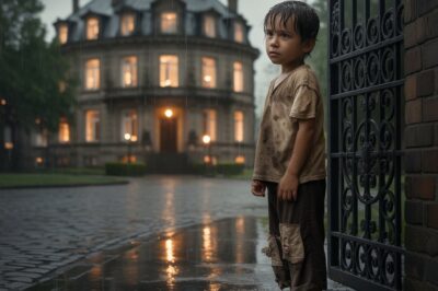 “El niño que llamó a la puerta equivocada: Una historia que cambiará tu forma de ver la vida” 🌧️✨