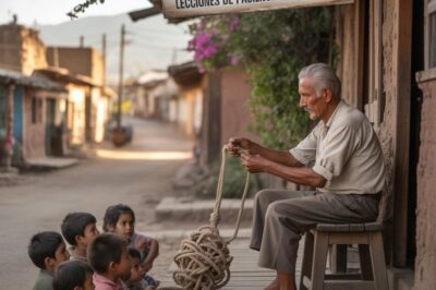 “El abuelo que resolvía problemas… ¡Desatando nudos con sus manos mágicas!” 🧵 En un pequeño pueblo mexicano, un abuelo se convirtió en leyenda al enseñar el arte de desatar nudos. Pero estos nudos no eran simples cuerdas: eran metáforas de problemas, miedos y conflictos. Descubre cómo su sabiduría transformó vidas y dejó un legado inolvidable. ¿Qué harías si tus problemas fueran solo nudos esperando ser aflojados? 🌟