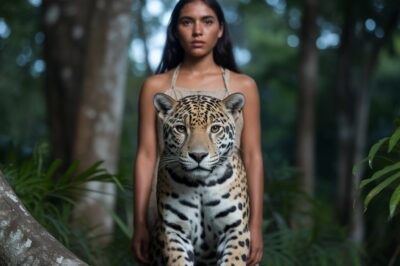 “El Jaguar Sagrado: ¿Un espíritu ancestral o un milagro en la selva?” 🌟🐾 ¡Un encuentro que desafía la lógica! Cuando un jaguar majestuoso aparece en un pueblo mexicano, los habitantes creen que es el protector sagrado que ha regresado para salvar su hogar. ¿Leyenda, realidad o algo más? Descubre cómo este evento cambió el destino de una comunidad y su lucha por la selva. ¡No te lo pierdas! ✨🌳
