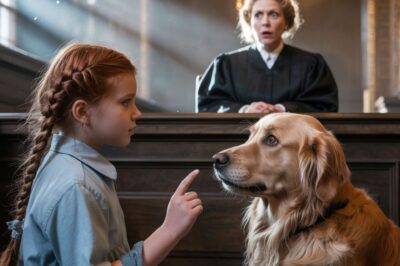 La señal secreta de una niña a un perro en el tribunal aturde al juez y revela una verdad desgarradora…