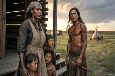 La viuda negra acogió a los trillizos comanches hambrientos; su padre guerrero nunca supo que ella cambiaría su vida.