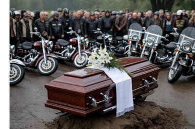 Cientos de moteros dieron sepultura al niño huérfano que nadie reclamó