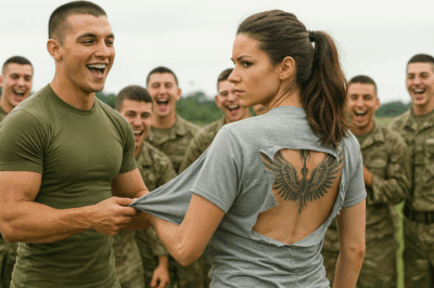 “Se burlaron de una mujer sencilla en el campamento… hasta que el comandante vio su tatuaje”….