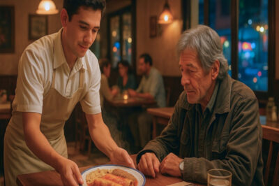 Joven mesero trató con cariño a un cliente pobre… y resultó ser un magnate disfrazado