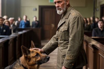 El ex soldado quería despedirse definitivamente de su perro en el juzgado… ¡Pero lo que ocurrió sorprendió a todos!
