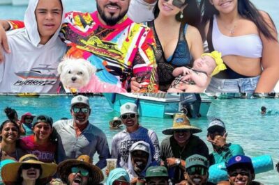 Chayanne y Raphy Pina de playa en Miami con sus familias