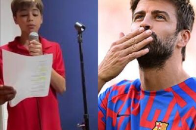 Gerard Pique se emociono hasta las lagrimas al ver cantar a su hijo Milan