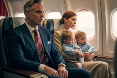 En el avión, el multimillonario vio a su ex amante sentada a unas pocas filas de distancia, acompañada por dos niños gemelos que se parecían inconfundiblemente a él