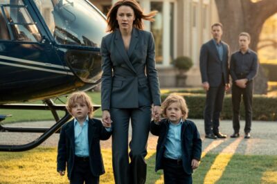 Un esposo abandonó a su esposa embarazada por su amante; ocho años después, ella regresó en helicóptero con sus gemelos