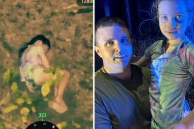 RESCATE MILAGROSO Momento increíble en que una niña desaparecida de 10 años es encontrada acurrucada en el bosque después de una frenética búsqueda de 24 horas utilizando un dron con imágenes térmicas.