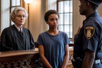 Una niña señaló a un policía en el juzgado. Lo que dijo a continuación dejó a todos sin palabras.